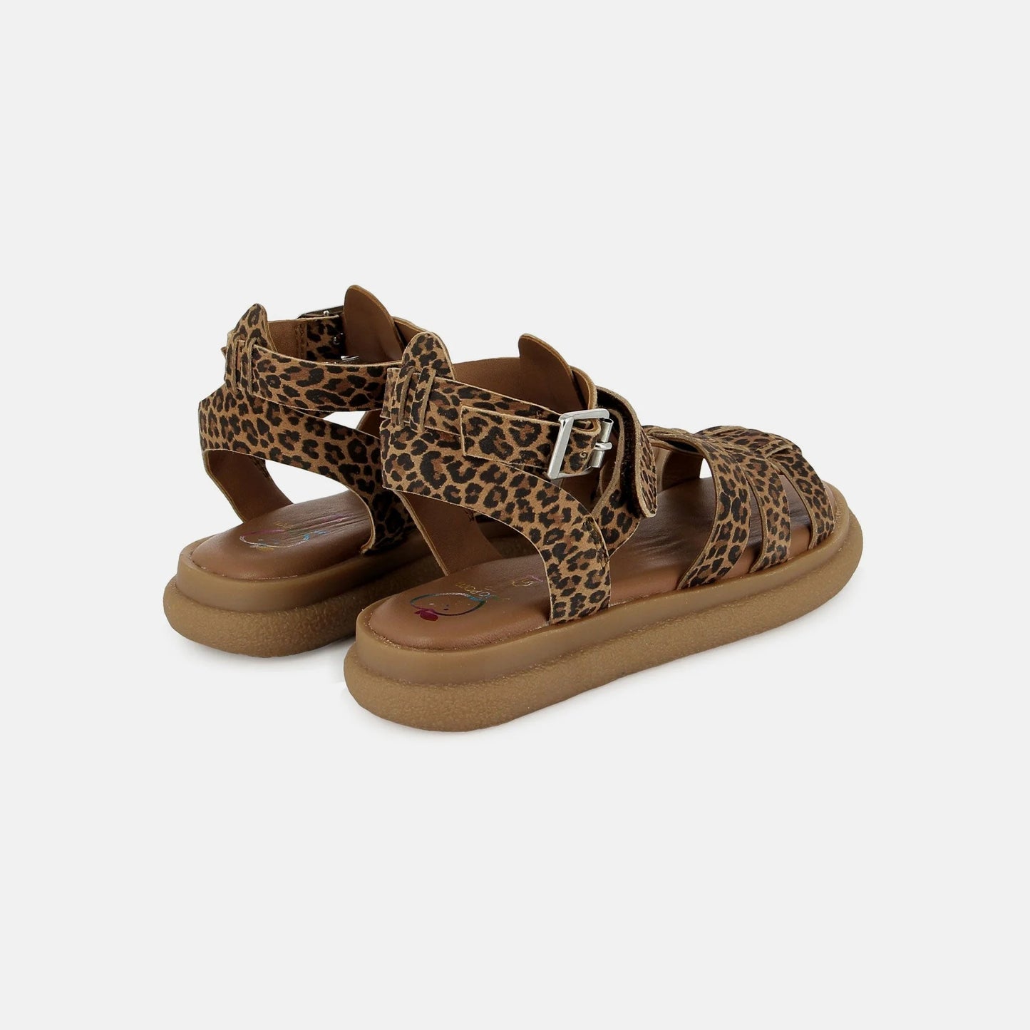 SHOO POM MAXIMUS TOP Léopard camel Sandales Nu Pieds