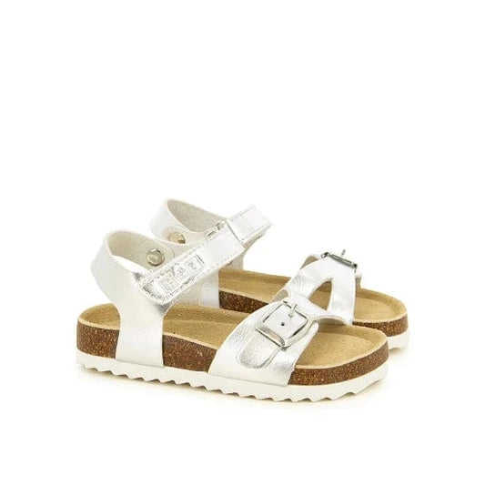 Sandales / Nu Pieds BONTON MEMO SWEET Argent Sandales Nu-pieds