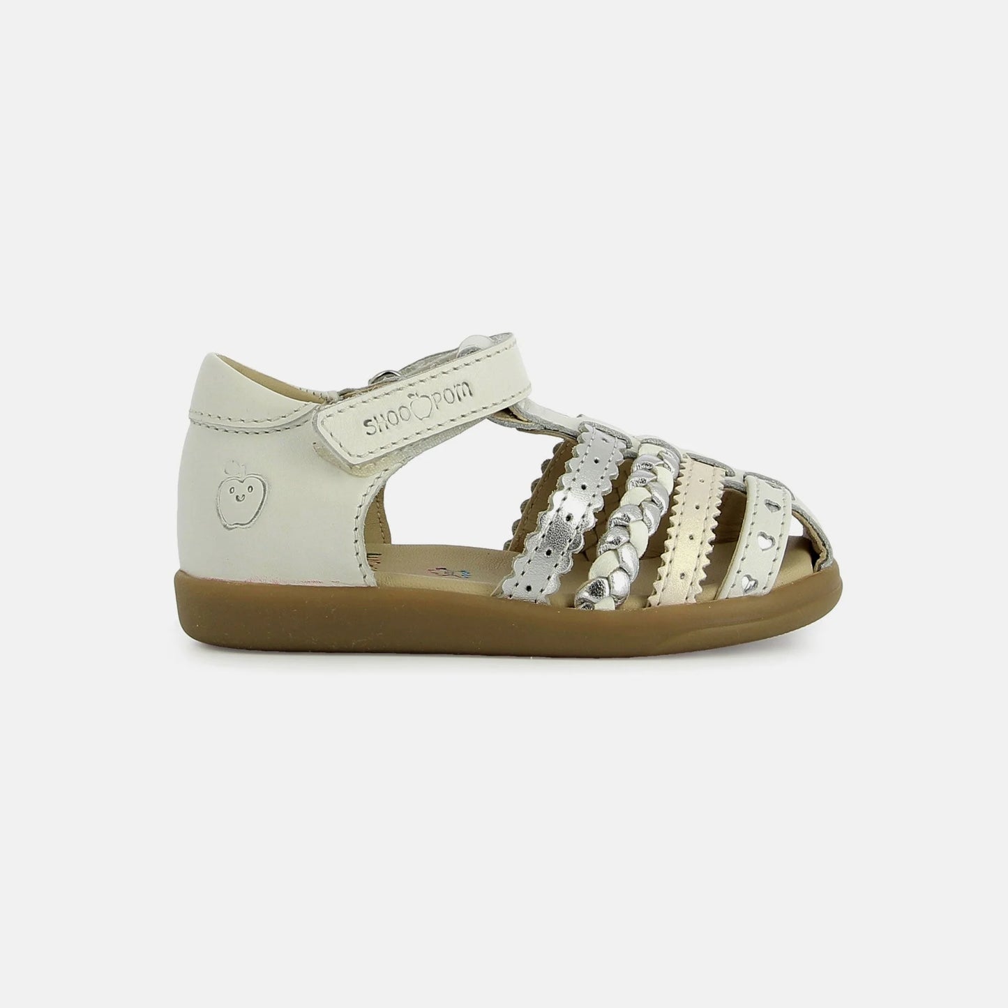 SHOO POM PIKA ETNIC White Silver Sandales