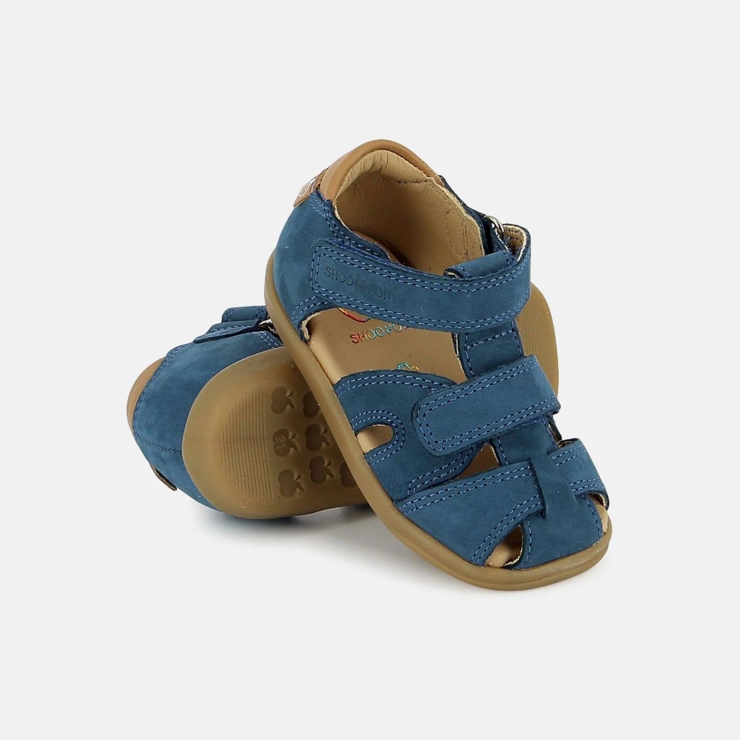 SHOO POM PIKA SCRATCH Steel Blue Sandales Nu Pieds