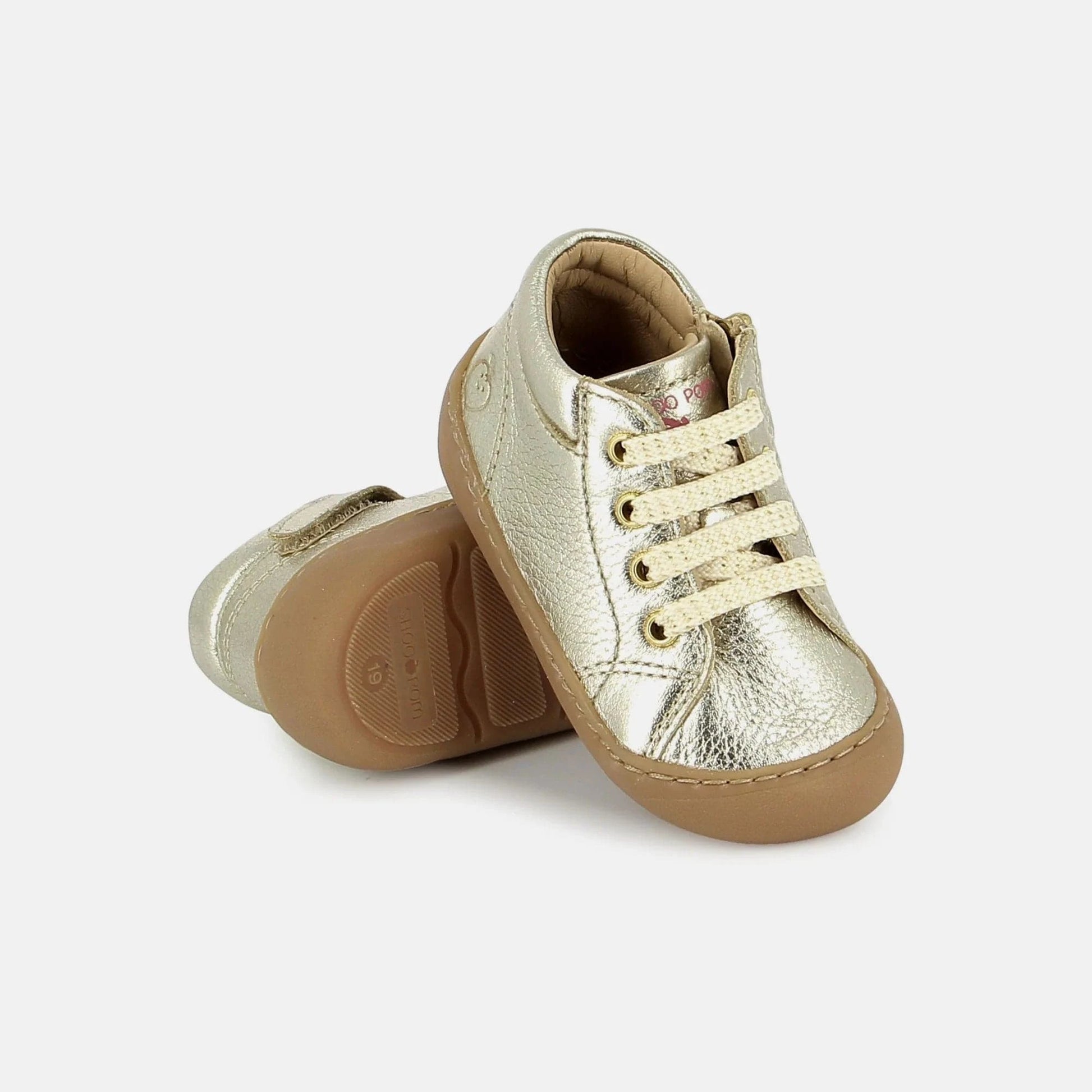 Chaussures Hautes/Botillons SHOO POM PLUM LACE Platine Bottillons premier pas