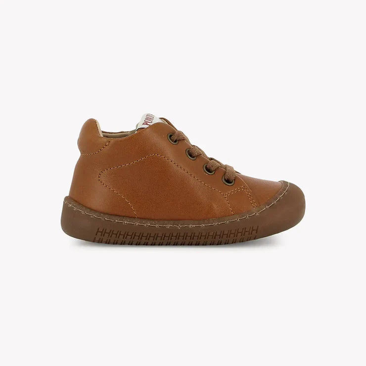 POM D'API YAKA WALK Cuero Bottillons barefoot Premiers Pas
