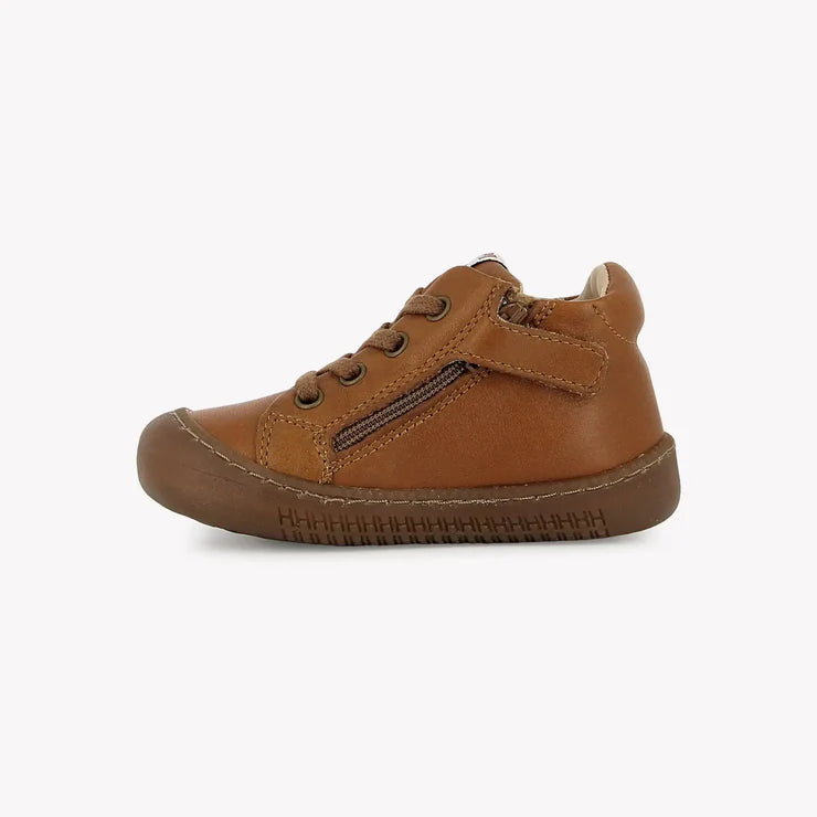 POM D'API YAKA WALK Cuero Bottillons barefoot Premiers Pas