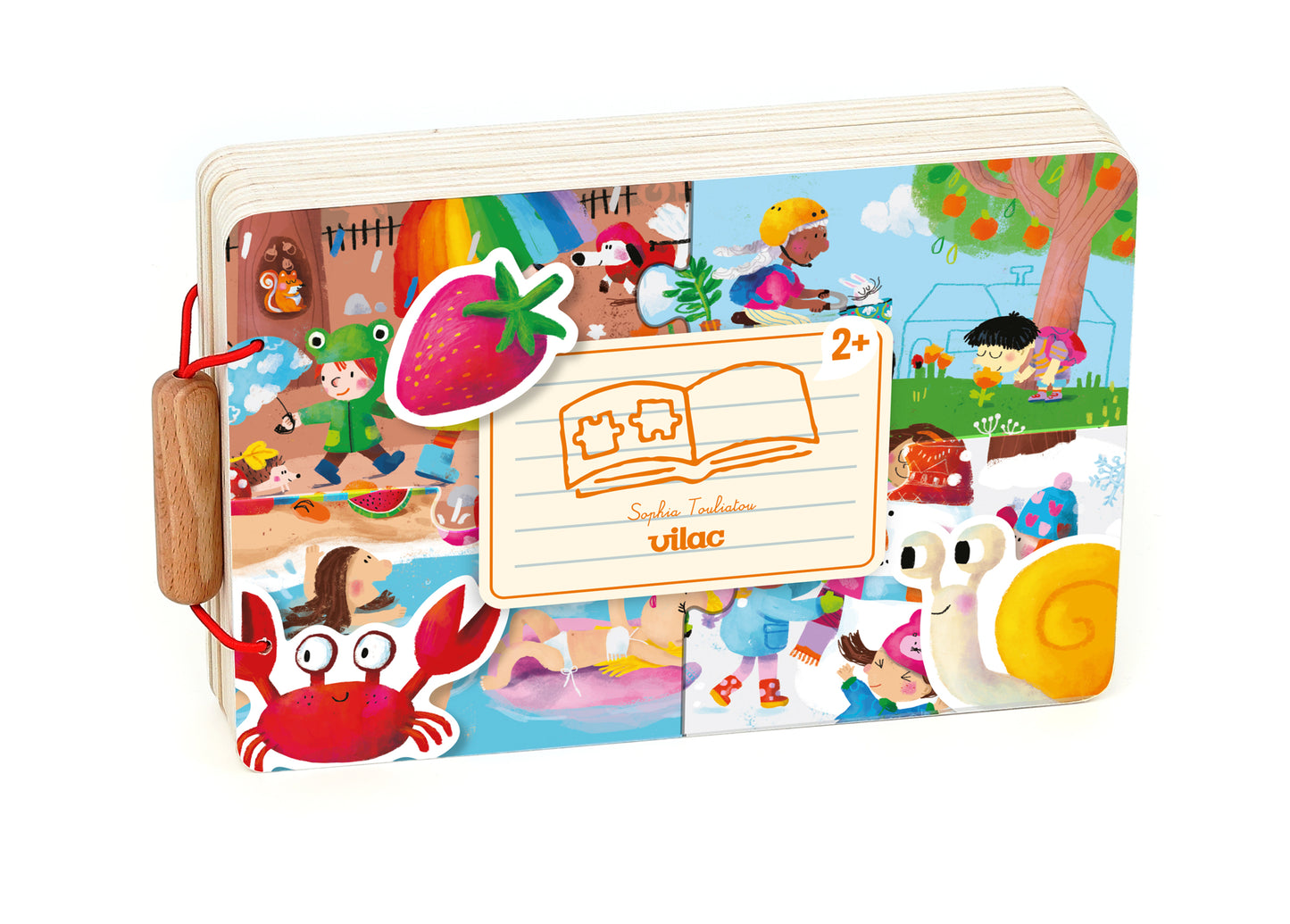VILAC Livre puzzle encastrement 4 saisons sophia touliatou 7911