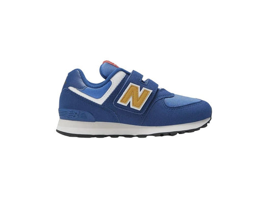 Chaussures Basses/Baskets/Sneakers NEW BALANCE PV574 HBG Bleu Jaune sneakers baskets