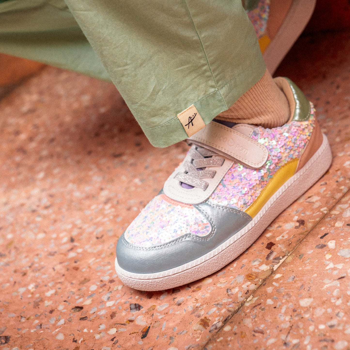 SHOO POM KIX LO CONNECT white Nacre Chaussures Basses/Baskets/Sneakers