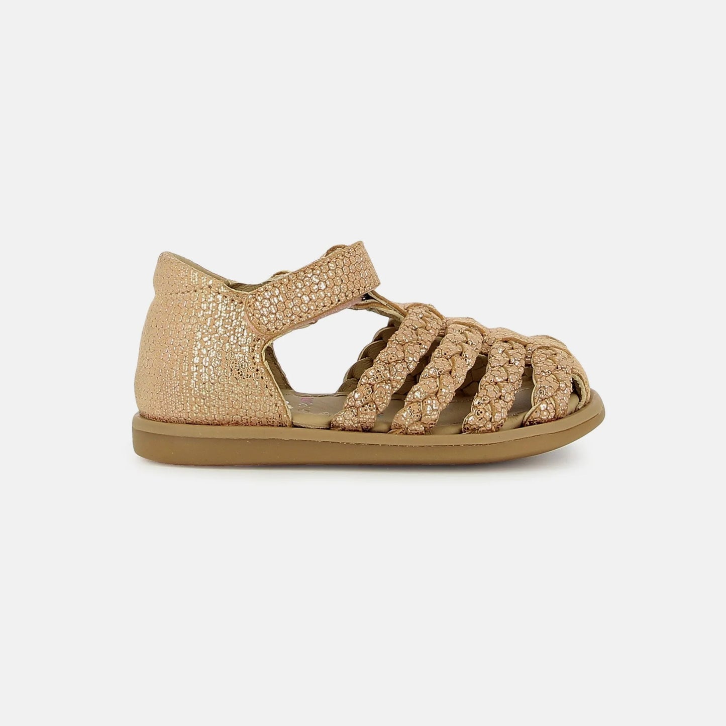 SHOO POM TITY WOWO Peach Glitter Sandales Nu Pieds