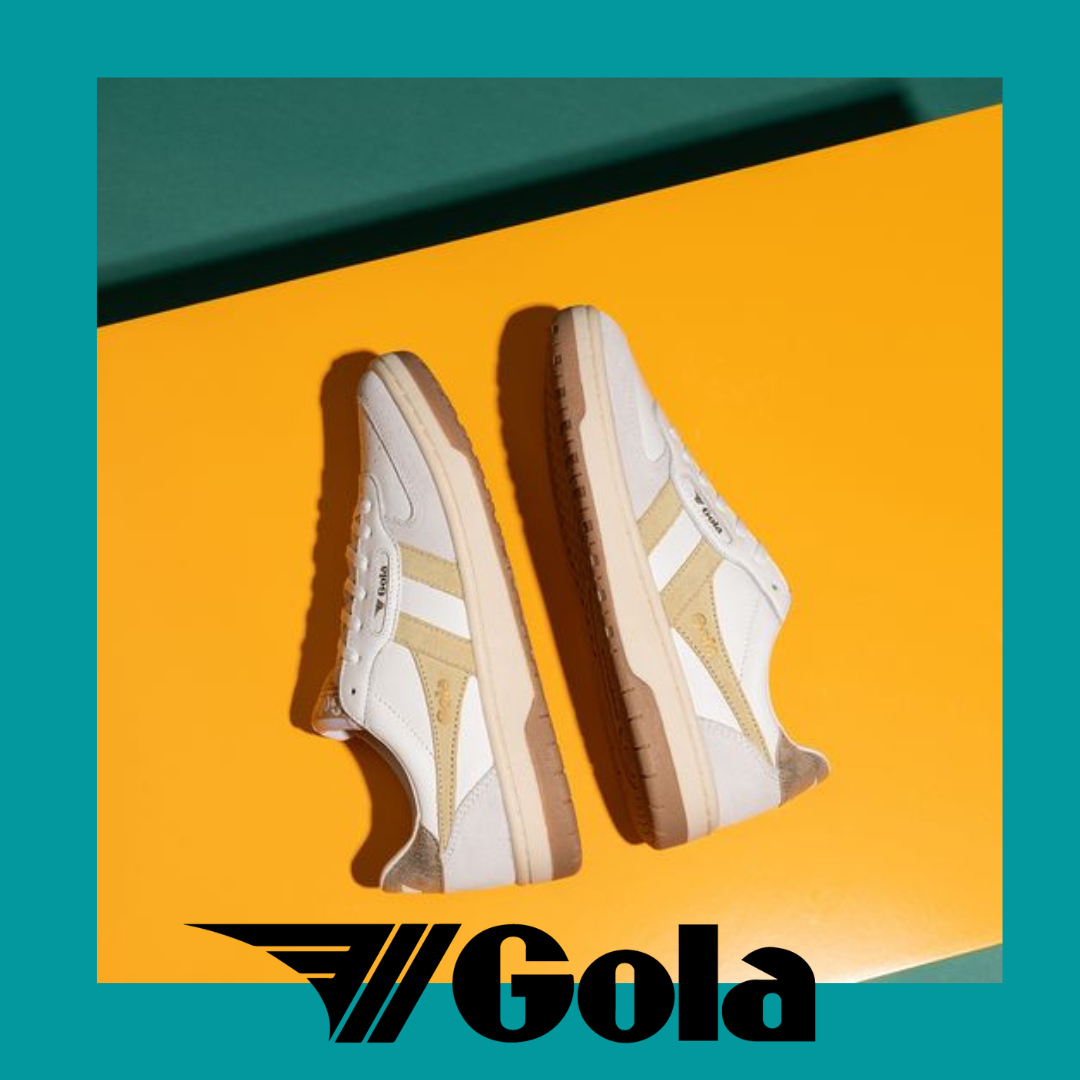 GOLA HAWK Blanc CItron Sneakers Baskets adultes