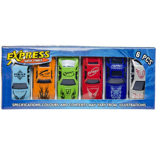 accessoires Boite de 6 Voitures Métal LG3395