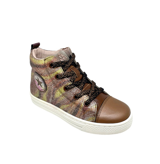 ACEBOS 5599 MA Camel Chaussures Hautes Baskets Sneakers
